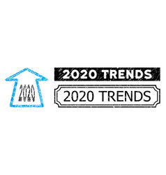 2020 Trends Grunge Rubber Stamp With Notches