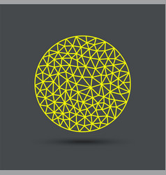 Abstract Polygonal Sphere Design Template