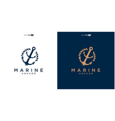 Anchor Logo Icon Marine Logo Nautical Emblem