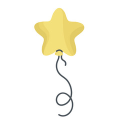 Balloon String Star Flat