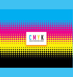 Cmyk Colors Halftone Style Background