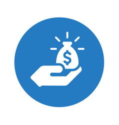 Money On Hand Icon Design