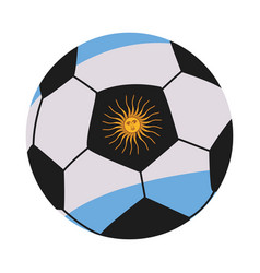 Soccer Argentina Ball With Flag