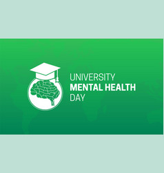 Green University Mental Health Day With Brain