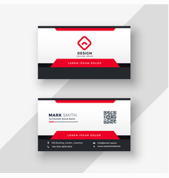 Professional Red Business Card Design