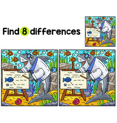 Professor Shark Find The Differences