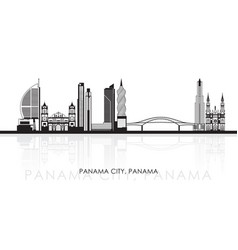 Silhouette Skyline Panorama Of Panama City