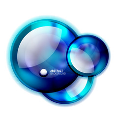 Abstract Glass Circle Banner Template