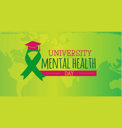 Colorful University Mental Health Day Background