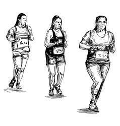 Drawing Woman Running Competition