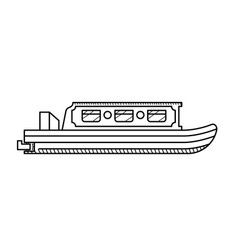 Narrow Boat Coloring Page For Kids Boat