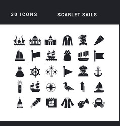 Simple Icons Of Scarlet Sails