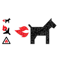 Triangle Filled Fire Jet Dog Icon