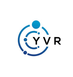 Yvr Letter Technology Logo Design On White