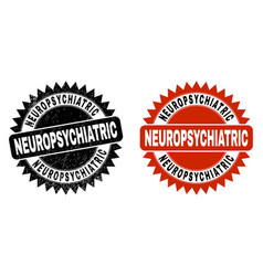 Neuropsychiatric Black Rosette Stamp Seal