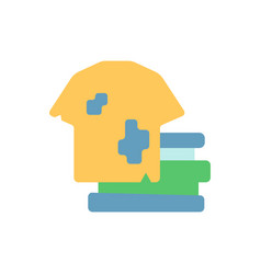 Textile Waste Flat Color Icon