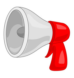 Red And Grey Megaphone Making Announcement