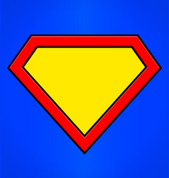 Super Hero Emblem Background Shape