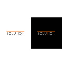 Unique And Modern Solution Logo Design