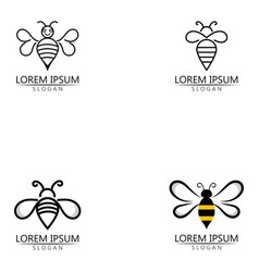 Bee Logo And Symbol Template