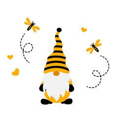 Bumble Bee Gnome Cute Cartoon Yellow