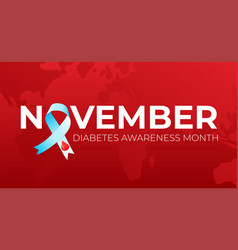 November Diabetes Awareness Month Background With