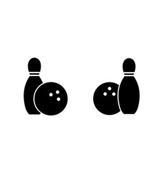 Bowling Icon Ball And Pin Icon