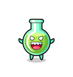 Evil Lab Beakers Mascot Character