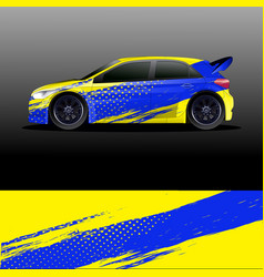 Rally Car Decal Graphic Wrap