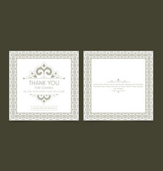 Classic Thank You Wedding Card