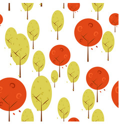 Autumn Trees Background Isolated Graphic Design