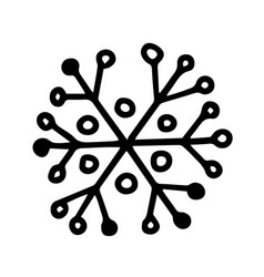 Hand Drawn Doodle Snowflake