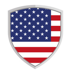 Shield With Us Flag