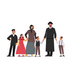 Traditional Jewish Family Orthodox Jew Parents