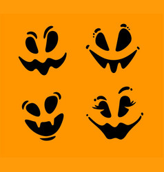 Scary Spooky Faces For Halloween Funny Cartoon