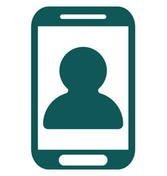 Smartphone Owner Profile On A White Background