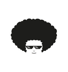 Afro Thug Life Pixel Glasses Flat