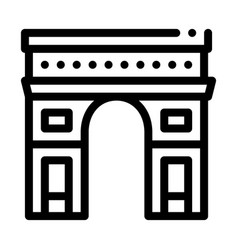 Gate Arch Saint Denis Icon Outline