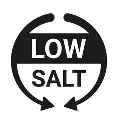 Low Salt Icon Food And Diet Sign Arrow Symbol