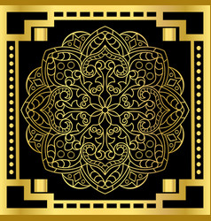 Luxury Mandala In Gold Color