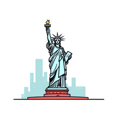 Statue Of Liberty Hand-drawn