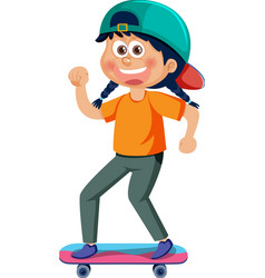 A Skateboard Girl Cartoon Character