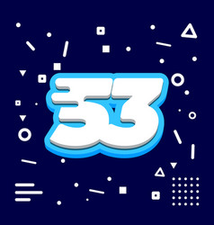 Number 53 3d Speed Icon