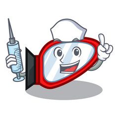 Nurse Side Mirror In The Cartoon Shape