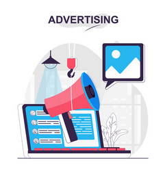 Advertising Isolated Cartoon Concept Digital