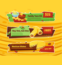 Mexican Food Sale Discount Special Offer Banner