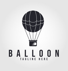 Hot Air Balloon Icon Design Logo