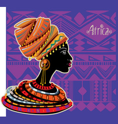 Dancing people on ethnic background with african Vector Image