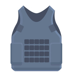 Proof Vest Icon Cartoon Swat Bulletproof