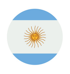 Soccer Argentina Flag Button